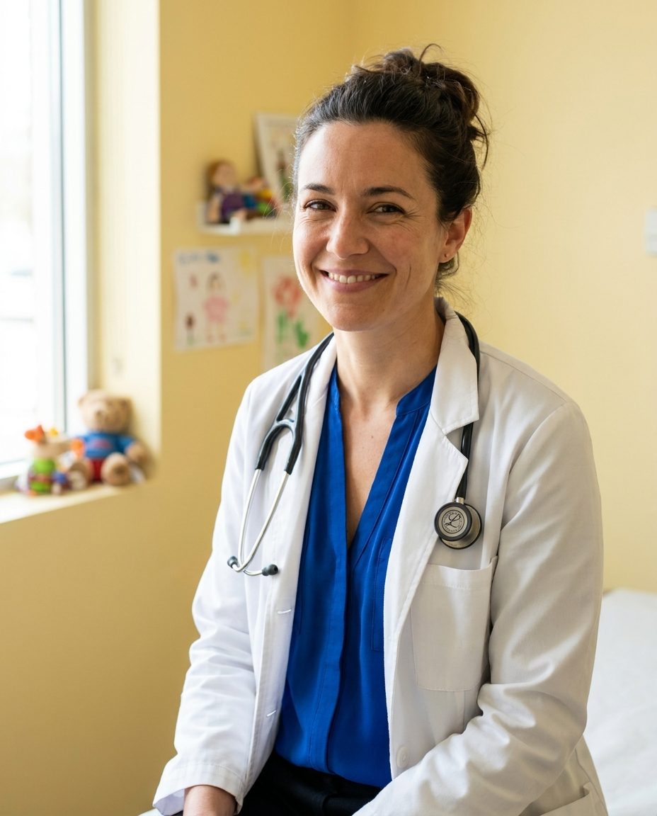 Portrait of Dr. Maya Bennett, pediatrician
