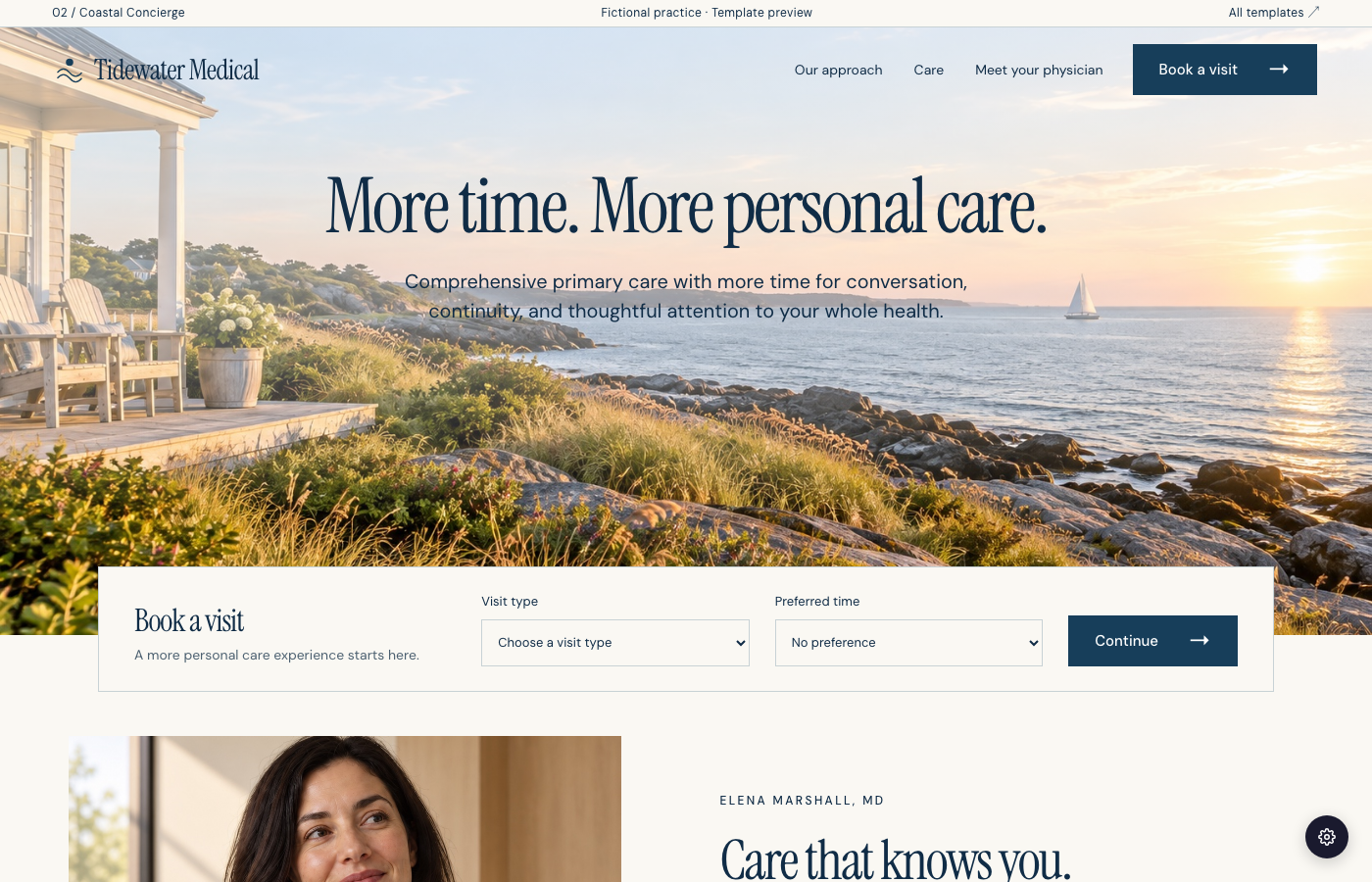 Coastal Concierge website preview