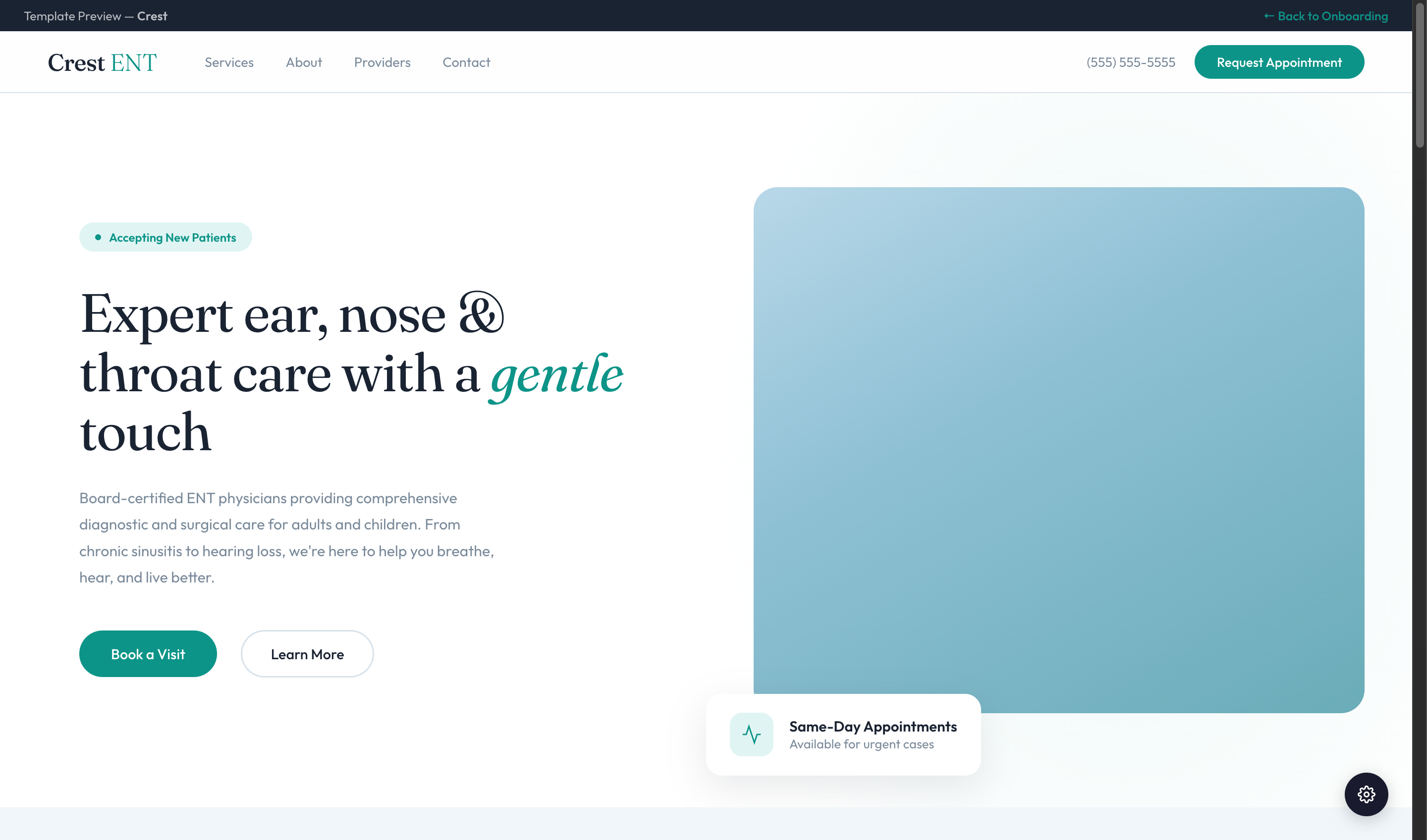 Crest template preview