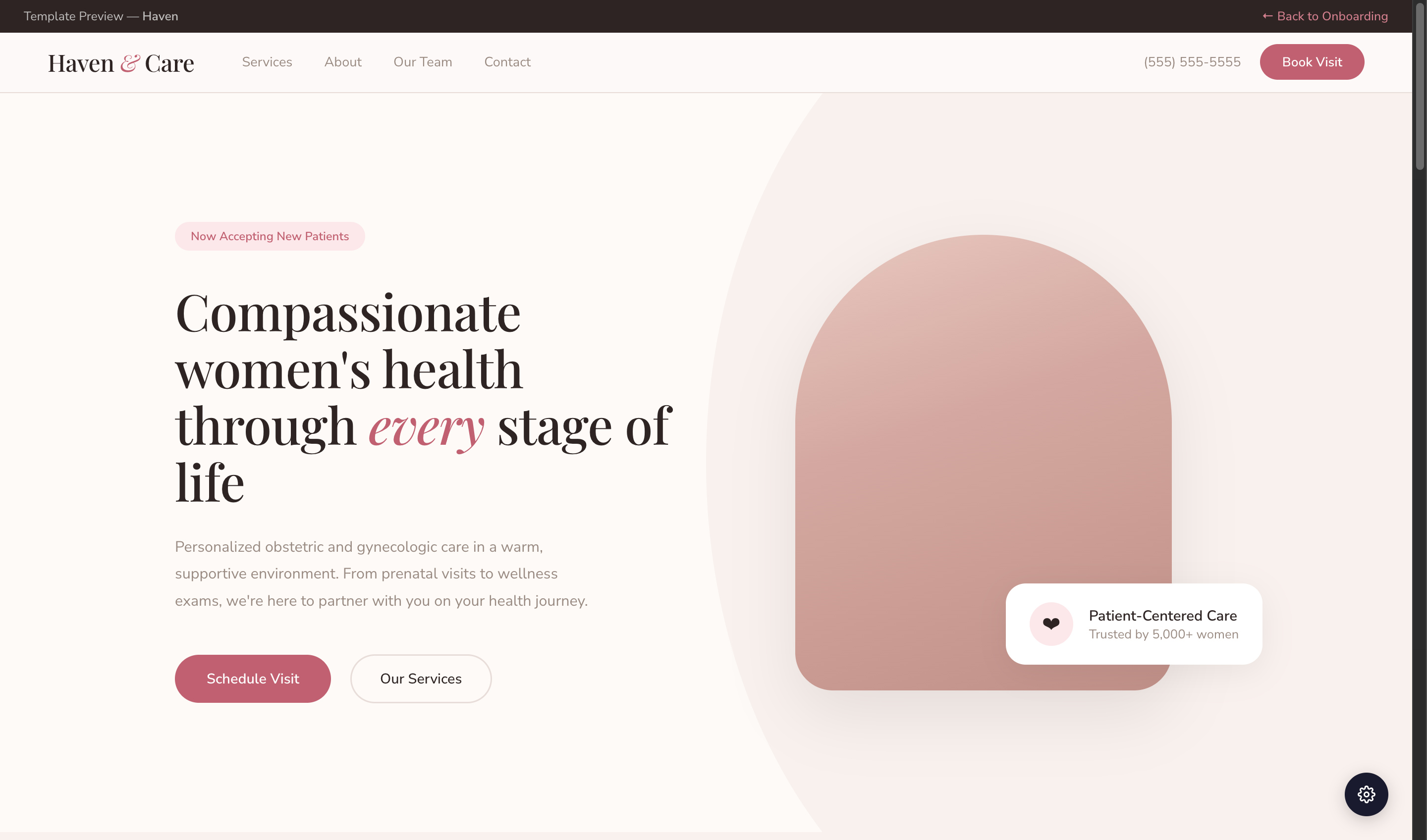 Haven template preview