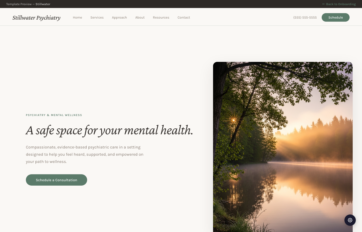 Stillwater template preview